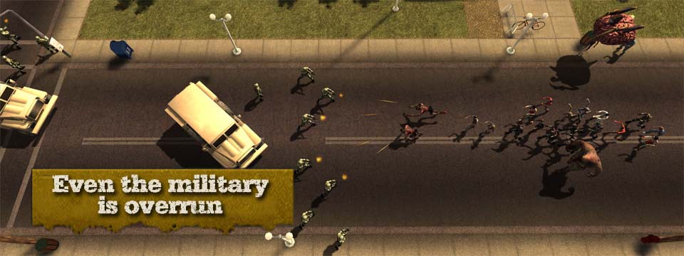 UnDO - Military 02 Aerial shot military strong point about to be overrun.